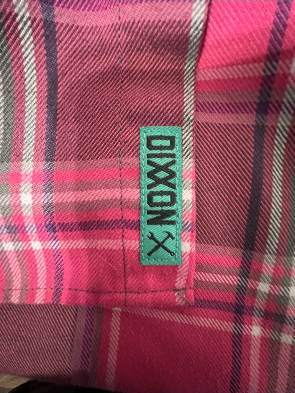 Dixxon Flannel Company Shredder Pink Plaid Button Up Shirt D-Tech Western Biker - Picture 6 of 8